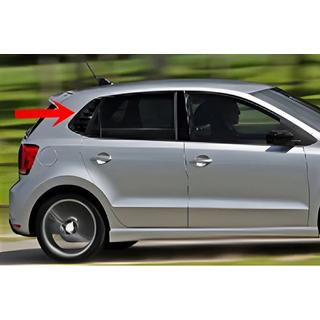 Fensterabdeckungen hinten DPT (Schwarz Glanz, 2Stk) Volkswagen Polo 2010-2017 Foto 1