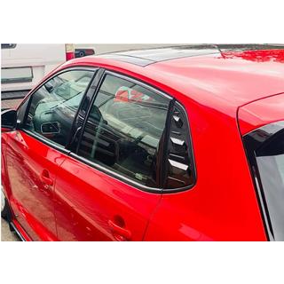 Fensterabdeckungen hinten DPT (Schwarz Glanz, 2Stk) Volkswagen Polo 2017-