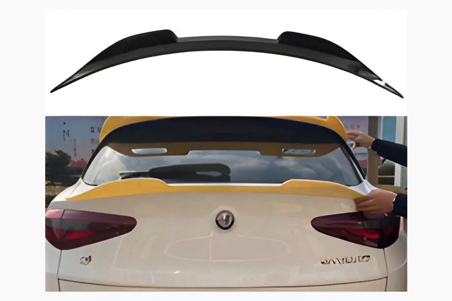 Alfa Romeo Stelvio 2016- DPT V-1 Spoiler (Schwarz Glanz) Image