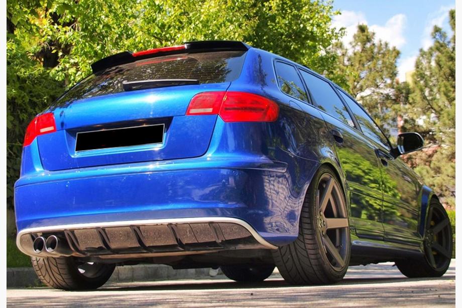 Audi A3 2003-2012 DPT V-2 Heckspoiler (2003-2008, Schwarz Glanz) Foto 1