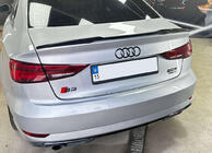 Audi A3 2012-2020 Spoiler DPT V-5 (Schwarz Glanz) Foto 1