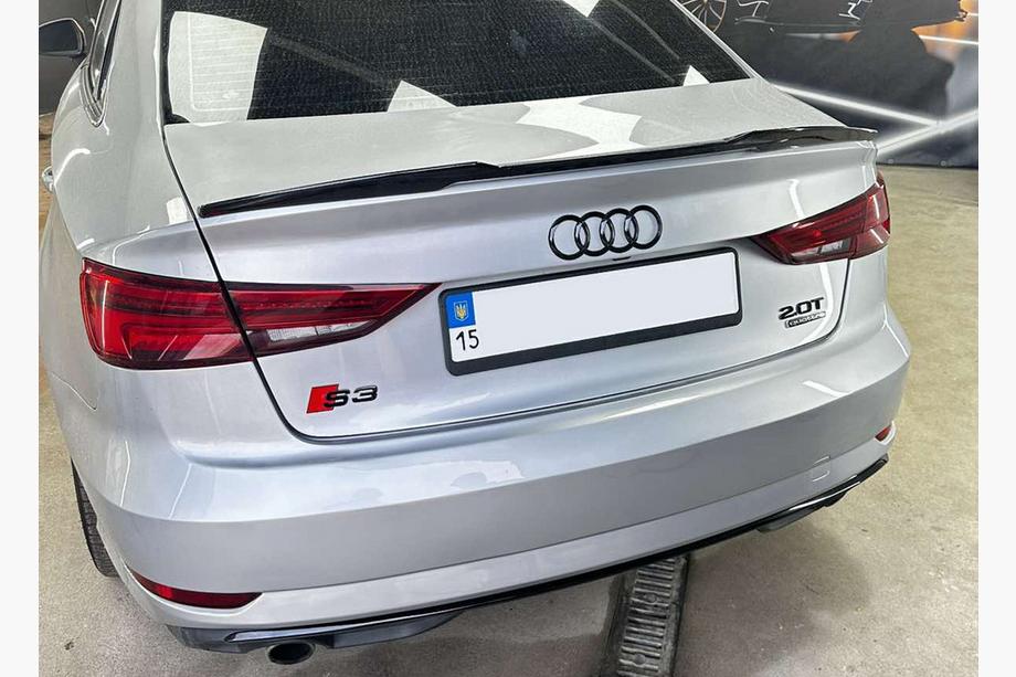 Audi A3 2012-2020 Spoiler DPT V-5 (Schwarz Glanz) Image