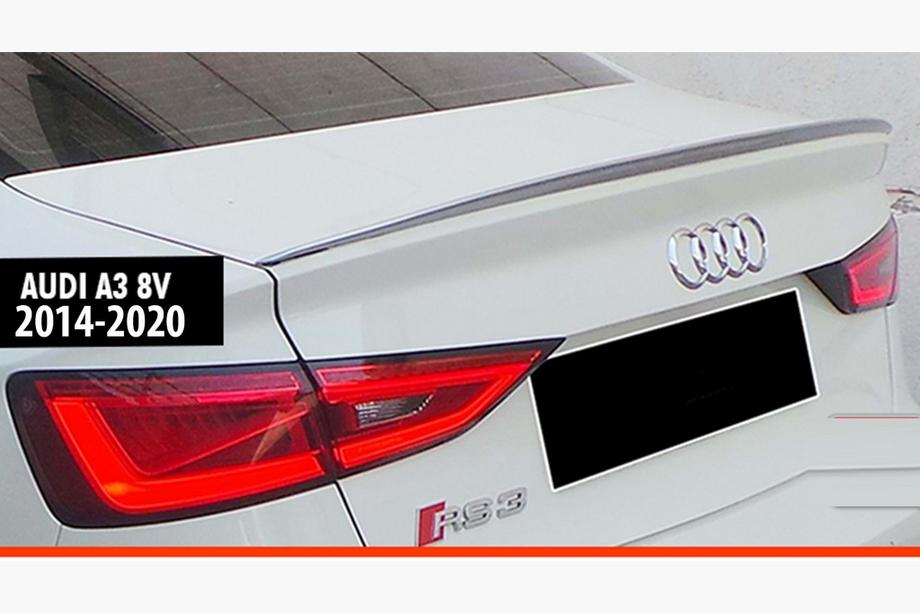Audi A3 2012-2020 Heckspoiler DPT V-6 (2014-2020, Schwarz Glanz) Image