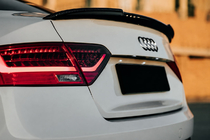 Audi A5 2007-2015 DPT V-1 Heckspoiler (für Sedan, Schwarz Hochglanz) Foto 1