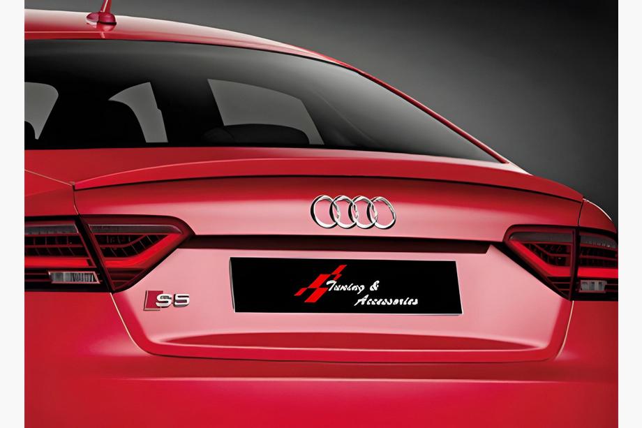 Audi A5 2007-2015 DPT V-2 Heckspoiler (für Coupe, Schwarz Glanz) Foto 1