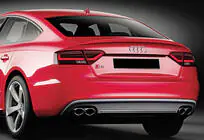 Audi A5 2007-2015 DPT V-2 Spoiler (für Sedan, Schwarz Hochglanz) Foto 5