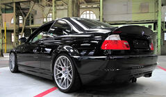 BMW 3 Series E46 1998-2006 CSL-Style Heckspoiler (für Coupe, Schwarz Glanz) Foto 1