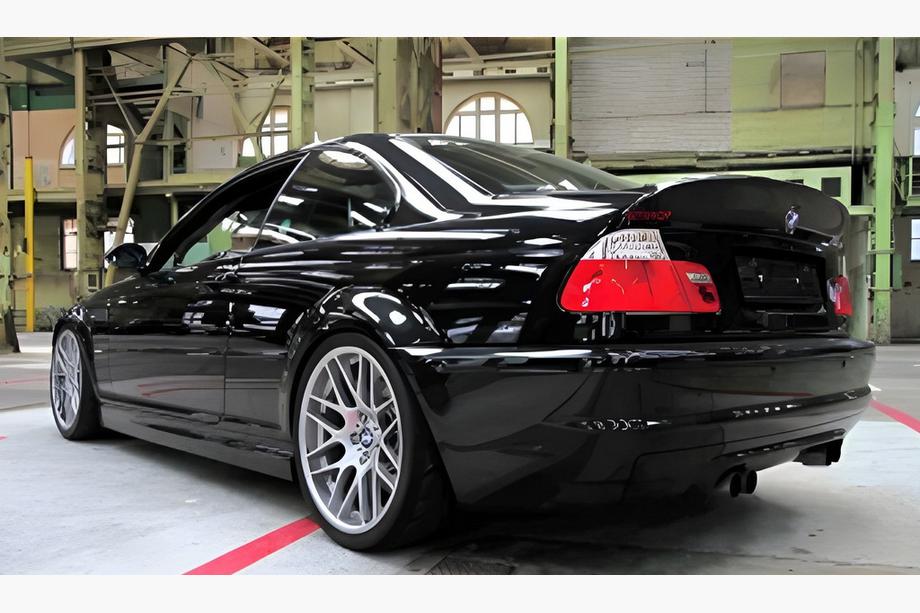 BMW 3 Series E46 1998-2006 CSL-Style Heckspoiler (für Coupe, Schwarz Glanz) Image
