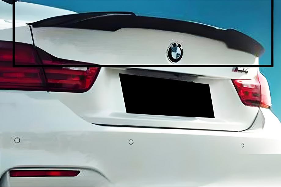 BMW 4 Series F32/F33/F36 2012-2020 Spoiler M4-Style V1 (für F32, Schwarz Glanz) Image