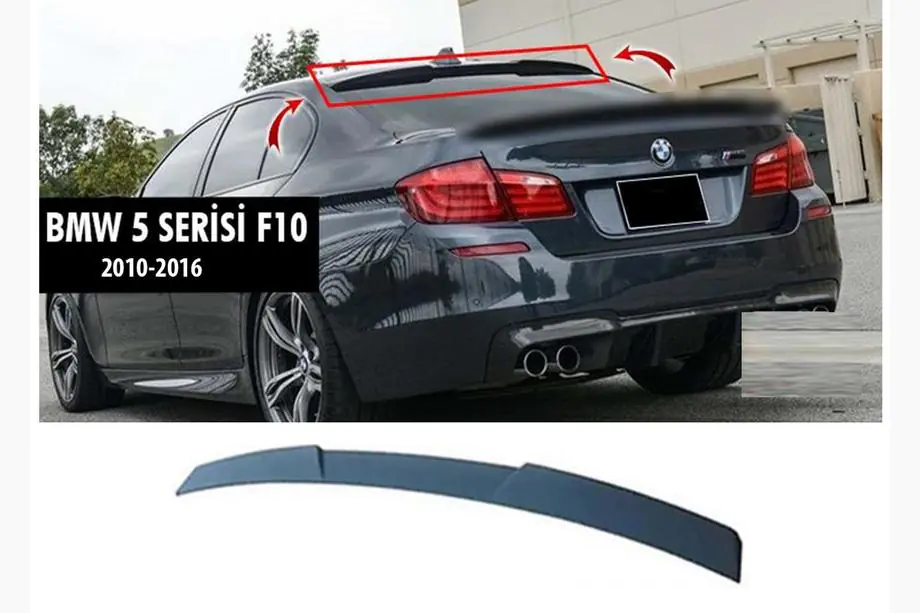 BMW 5 Series F10/F11 2010–2016 Heckspoiler M4-Style V1 (für F10, Schwarz Glanz) Foto 1