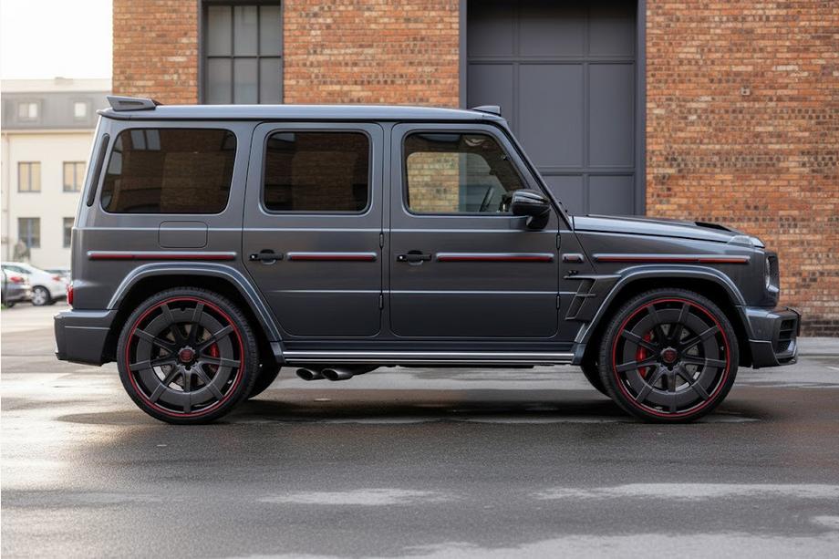 Mercedes G class W463 1990-2018 Geschmiedete Aluminium- und Carbon-Felgen G900 (R24, 4 Stk) Foto 2