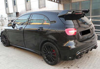 Mercedes A-class W176 2012-2018 DPT V-1 Spoiler (Schwarz Glanz) Foto 4