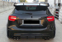 Mercedes A-class W176 2012-2018 DPT V-1 Spoiler (Schwarz Glanz) Foto 5