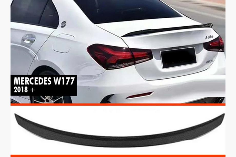 Mercedes A-class W177 2018- Spoiler DPT V-2 (SD, Schwarz Glanz) Image