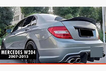 Mercedes C-class W204 2007-2015 Spoiler DPT V-2 (Schwarz Glanz) Foto 1