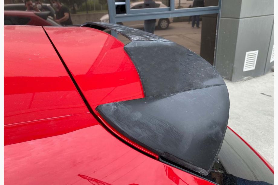Seat Leon 2013-2020 Spoiler DPT V-5 (Schwarz Glanz) Image