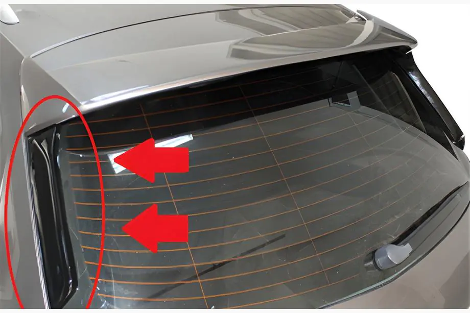 Seat Leon 2013-2020 Spoiler Flap DPT (2Stk, Schwarz Glanz) Foto 1