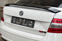 Skoda Octavia III A7 2013-2019 Spoiler DPT V-5 (Schwarz Glanz) Foto 1