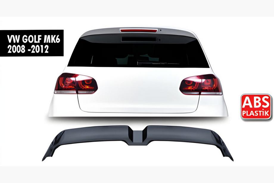 Volkswagen Golf 6 2008-2014 DPT V-3 Heckspoiler (HB, Schwarz Glanz) Image