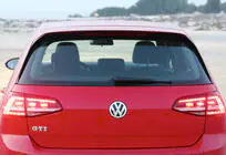 Volkswagen Golf 7/E-Golf 2012-2020 DPT V-1 Heckspoiler (für GTI / R HB, Schwarz Hochglanz) Foto 1