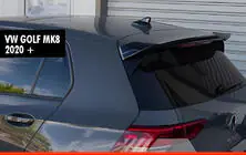 Volkswagen Golf 8 2019- Spoiler DPT V-2 (HB, Schwarz Glanz) Foto 1