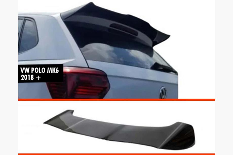 Volkswagen Polo 2017- Spoiler DPT V-2 (2017-2021, HB, Schwarz Glanz) Image