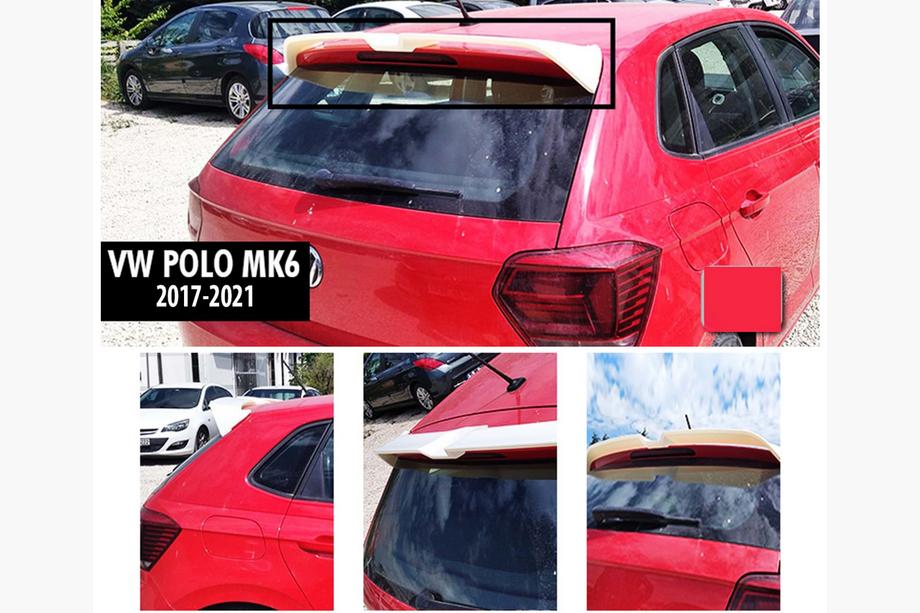 Volkswagen Polo 2017- Heckspoiler DPT V-4 (2017-2021, HB, Schwarz Glanz) Image