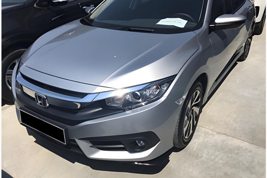 Honda Civic Sedan X 2016-2021 Front Flap Aufsätze DPT (Schwarz Glanz) Image