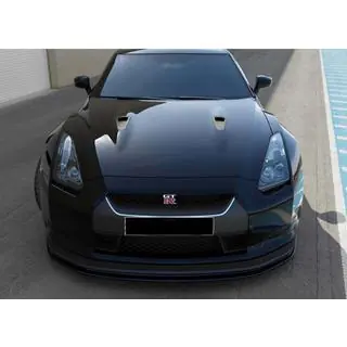 Front Lip Spoiler DPT (Schwarz Glanz) Nissan GT-R 2008-2025 Foto 3