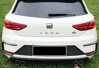 Seat Leon 2013-2020 Heckstoßstangenaufsätze DPT (2017-2020, 2 Stück, Schwarz Glanz) Foto 2