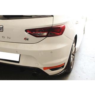 Heck Flaps Aufsätze DPT (Schwarz Glanz) Seat Leon 2013-2020