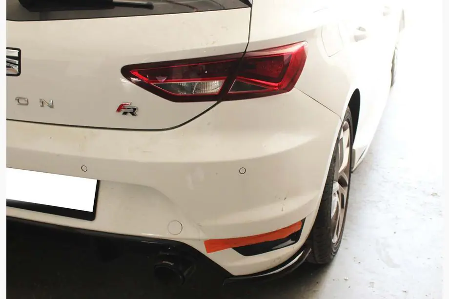 Seat Leon 2013-2020 Heck Flaps Aufsätze DPT (Schwarz Glanz) Foto 1