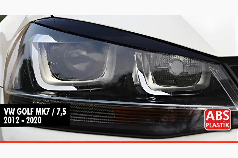 Volkswagen Golf 7/E-Golf 2012-2020 Scheinwerferblenden DPT (2Stk, Schwarz Glanz) Image