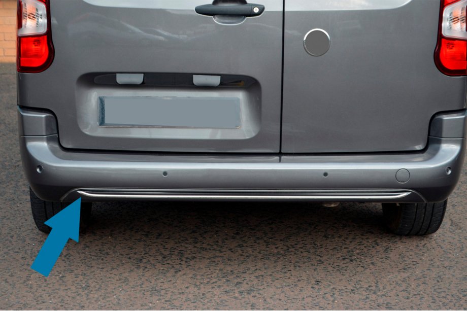 Toyota Proace City 2016- Heckstoßstangenleiste Omsa Line Image