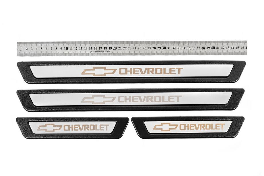 Chevrolet Universelle Einstiegsleisten Chevrolet V-3 (4 Stk., Edelstahl) Foto 1