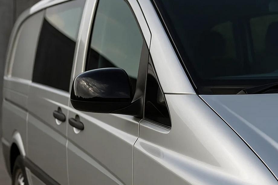 Mercedes Vito W639 2004-2014 Spiegelabdeckungen Schwarz (2004-2010, Edelstahl) Image
