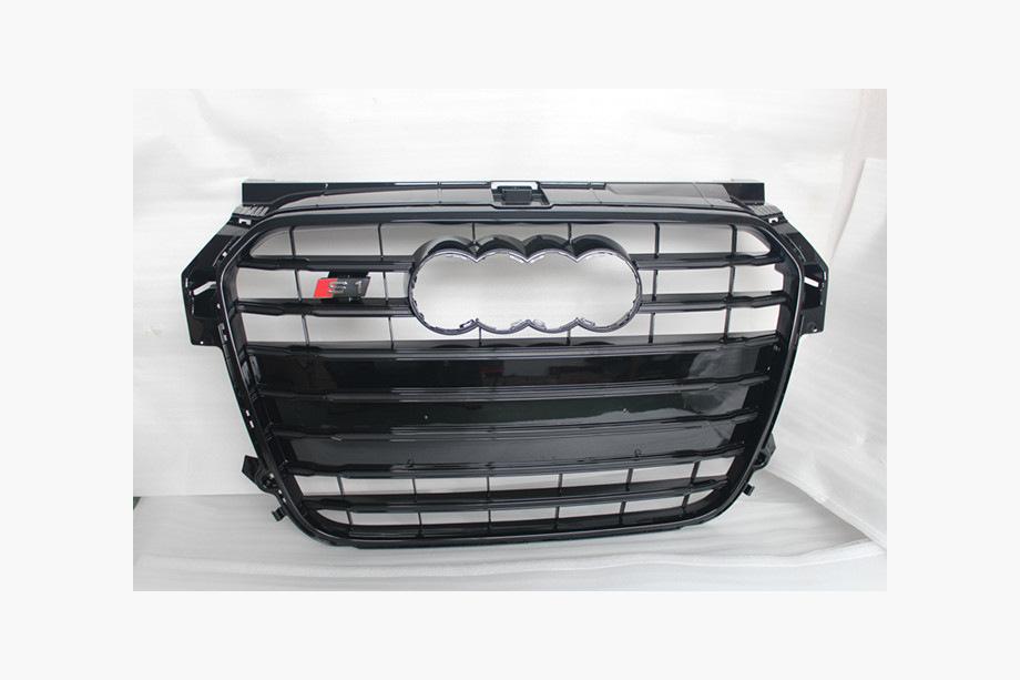 Audi A1 2010-2018 Frontgrill S-Style V-2 (2010-2014, schwarz mit Chrom) Image