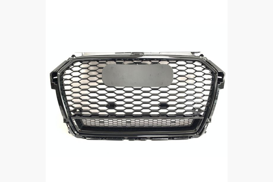 Audi A1 2010-2018 Frontgrill RS-Style (2010-2014, schwarz mit Chrom) Image