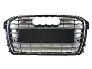 Audi A1 2010-2018 Frontgrill S-Style (2014-2018, schwarz mit Chrom) Foto 1