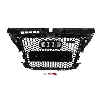 Frontgrill RS-Style (2008-2012, schwarz mit Chrom) Audi A3 2003-2012 Foto 4