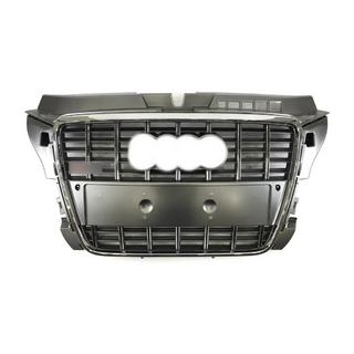 Frontgrill S-Style (2008-2012, grau mit Chrom) Audi A3 2003-2012 Foto 1