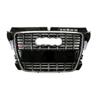 Frontgrill S-Style (2008-2012, Schwarz mit Chrom) Audi A3 2003-2012 Foto 1