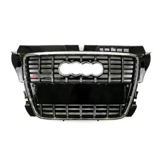 Frontgrill S-Style (2008-2012, Schwarz mit Chrom) Audi A3 2003-2012 Foto 1