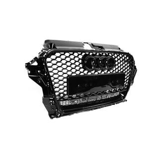 Frontgrill RS-Style mit Quattro Schriftzug (2012-2016, schwarz) Audi A3 2012-2020 Foto 3