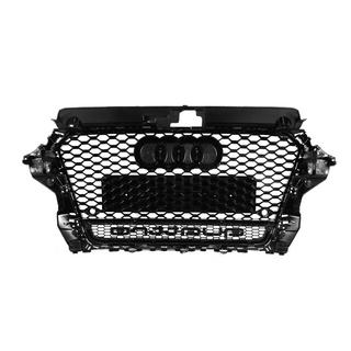 Frontgrill RS-Style mit Quattro Schriftzug (2012-2016, schwarz) Audi A3 2012-2020 Foto 4