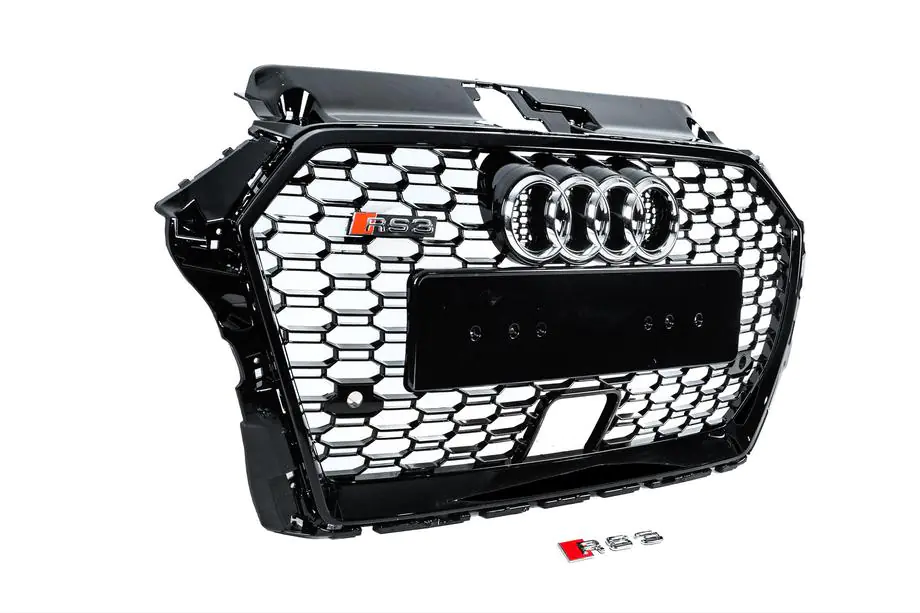 Audi A3 2012-2020 Frontgrill RS-Style (2016-2020, schwarz-grau) Foto 3