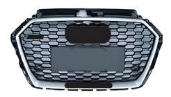 Audi A3 2012-2020 Frontgrill RS-Style (2016-2020, schwarz-grau mit Chrom) Foto 1