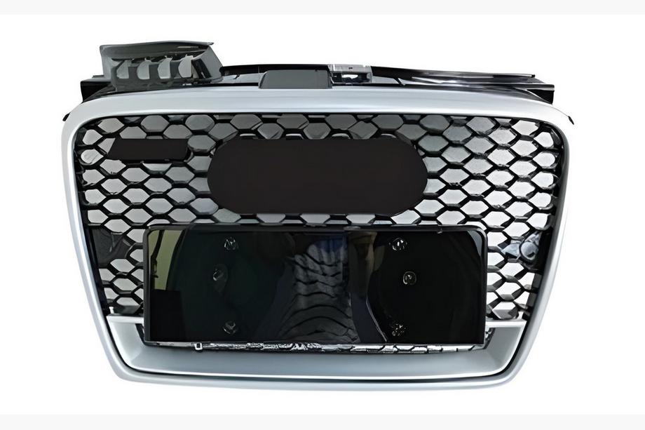 Audi A4 B7 2004-2008 Frontgrill RS-Style V-1 (schwarz mit Chrom) Image