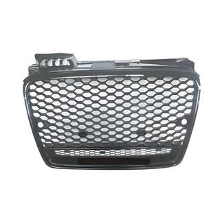 Frontgrill RS-Style V-1 (ohne Logo, schwarz mit Chrom) Audi A4 B7 2004-2008