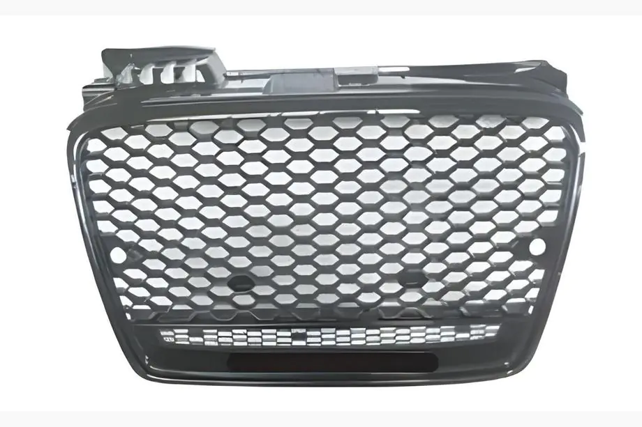 Audi A4 B7 2004-2008 Frontgrill RS-Style V-1 (ohne Logo, schwarz mit Chrom) Image